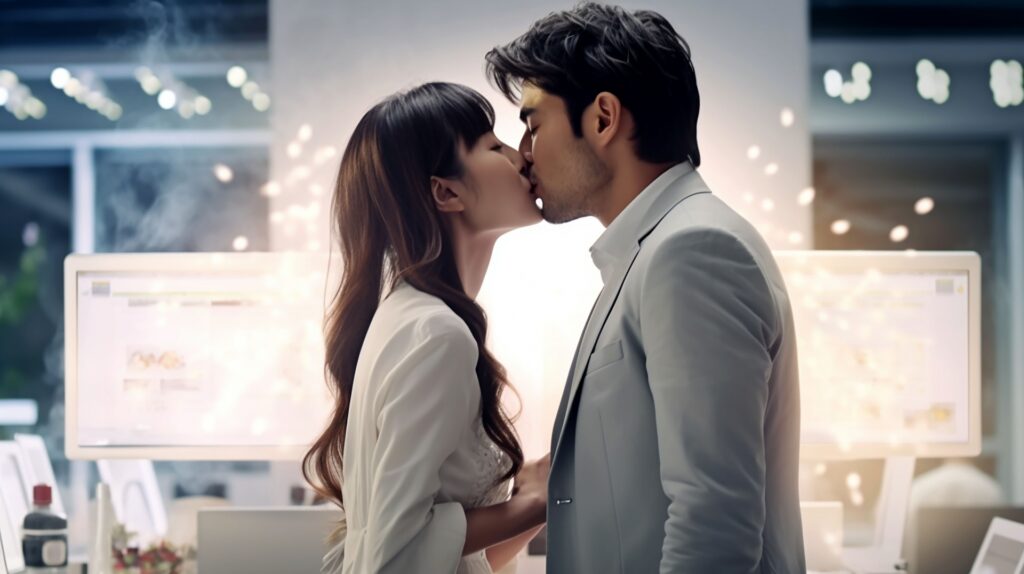 パパ活相手とキス