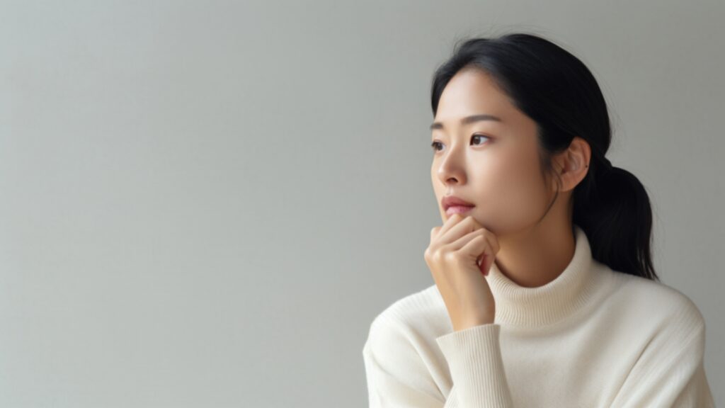 考え込む女性